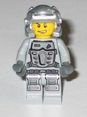 LEGO Minifigure-Power Miner: Doc, Gray Outfit-Power Miners-PM030-Creative Brick Builders